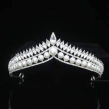Corona de Tiara nupcial para mujer, para el pelo accesorios de boda, diadema de princesa, diadema, adornos para el cabello 2024 - compra barato