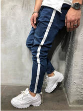 2019 Men Stylish Jeans Pants Biker Skinny Slim Straight Frayed Denim Trousers New Fashion Skinny Jeans Men Clothes 2024 - buy cheap