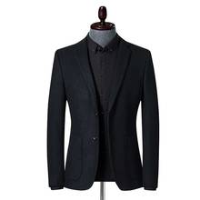 Blazer masculino casual estilo coreano, jaqueta premium, roupa de casamento, blazer para homens 2024 - compre barato