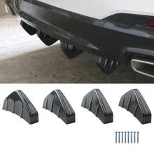 4pc Universal Car rear bumper cast shark spoiler for Ford Focus 2 3 4 Fusion Fiesta ranger mk2 mk3 mk4 2024 - buy cheap