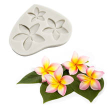 Plumeria Silicone Molds Fondant Cakes Decorating Tools Silicone Molds Sugarcraft Chocolate Baking Tools For Cakes Gumpaste Form 2024 - buy cheap