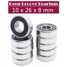 6000-2RS Bearing ABEC-5 ( 10 PCS ) 10*26*8 mm Deep Groove 6000 2RS Ball Bearings 6000RS 180100 RS 2024 - buy cheap