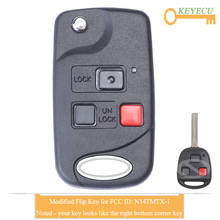 KEYECU Modified Flip Remote Control Car Key for Lexus RX300 1999 2000 2001 2002 2003 Fob 3 Button - 312MHz - 4C Chip - N14TMTX-1 2024 - buy cheap