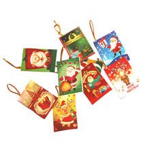 50 Uds. Tarjetas de bendición, tarjetas de felicitación de Navidad para árbol, Festival de Navidad 2024 - compra barato