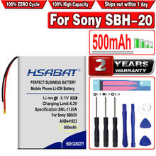 HSABAT-batería 500mAh 381424 AHB441623 para auriculares inalámbricos Sony SBH-20 SBH20 2024 - compra barato