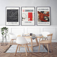 Vintage Abstract Print French Le Corbusier Exhibition Poster Wall Art Canvas Painting Picture Modern Home Decor for Living Room 2024 - buy cheap