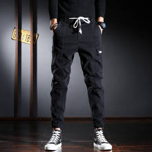 Fashion Streetwear Men Jeans Loose Fit Big Pocket Casual Cargo Pants High Quality Korean Style Hip Hop Joggers Wide Leg Trousers 2024 - buy cheap