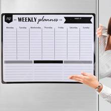 Weekly Planner Soft Magnetic Whiteboard Fridge Magnets Drawing Message Board Remind Memo Pad Calendar 2024 - buy cheap