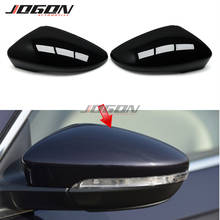 For Volkswagen For VW Passat B7 CC Scirocco MK3 Jetta MK6 EOS Beetle R Black Side Wing Rearview Mirror Cover Trim Caps Case 2024 - buy cheap