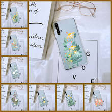 Back Cover For Huawei Honor V20 8S 8A Pro Aesthetic Flower Art Floral Phone Case Silicone For Huawei Honor 20 Lite Pro 10i 20i 2024 - buy cheap