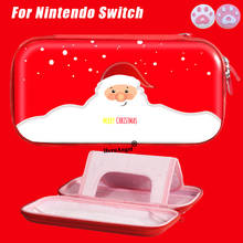 Рождественский стиль Nintendo Switch дорожная сумка для переноски NS аксессуары портативный чехол для хранения игровых карт для Nintendo Switch 2024 - купить недорого