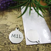 10 unidades-"M1L Make One Left punto marcador" dijes de acero inoxidable 5 estilos para elegir DIY charms para collar pulseras 2024 - compra barato