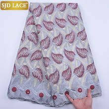 SJD LACE New African Lace Fabric High Quality Nigerian Lace Fabric Embroiderey Swiss Cotton Lace For Wedding Party FestivalA1871 2024 - buy cheap