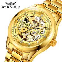 WAKNOER Steel Straps Men Watch Mechanical Men's Watch Personality Waterproof automatic watch reloj hombre relogio masculino 2024 - buy cheap