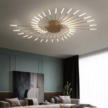 Nordic Luxurious Minimal Led Ceiling Light Spiral Fireworks Designer Ceiling Lamp Living Room Home Decor Bedroom Dandelion Lamps 2024 - buy cheap