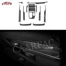 Capa de painel de fibra de carbono para decoração, adesivo para console central de bmw 7 series g11 m760 2016-2019 2024 - compre barato