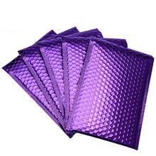 20Pcs 4 Sizes Purple Bubble Mailer Self Seal Adhesive Bubble Bag Shockproof Shipping Envelopes Logistics Express Packaging Bags 2024 - buy cheap