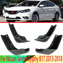 For Nissan Sentra Sylphy B17 2013-2018 Pulsar Sedan Splash Guards Mud Flap Mudguards Fender 2014 2015 2016 Set Car Mud Flaps 2024 - buy cheap