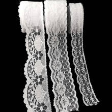 10M White DIY Lace Ribbon Roll White Lace Fabric Trim Wedding Birthday Decor Apparel Sewing Accessories Gift Wrapping Supplies 2024 - buy cheap