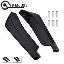 NS Modify 2pcs Universal Car Rear Bumper Lip Angle Splitters Diffuser Bumper Lip Spoiler Canards Wrap Angle Scratch Protector 2024 - buy cheap