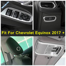 Matte Interior Fit For Chevrolet Equinox 2017 - 2022 Window / Head Rest Switch Button / Reading Lamp / Air Condition Cover Trim 2024 - buy cheap