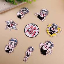 1PCS Cartoon China's famous swimmer Iron on Kawaii girl Embroidered Patch For Girls Clothes Stickers Apparel Accessories 2024 - buy cheap