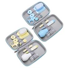 ESTINK 8Pcs/Set Baby Health Care Kit Portable Newborn Baby Grooming Kit Nail Clipper Scissors Hair Brush Comb Safety Care Set 2024 - buy cheap