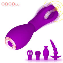 Silicone Vibrator 4 Pcs/Set Sex Toys for Couples Anal Plug Flirt Anal Beads Vibrator Nipple Clamps G-spot Stimulating Bullet 2024 - buy cheap