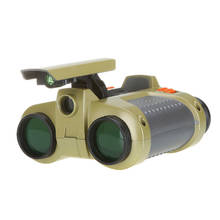 Telescopio Binocular de visión nocturna, visor de vigilancia, mira espía, luz Pop-up, película verde, enfoque, telescopio de visión nocturna, 4x30 2024 - compra barato