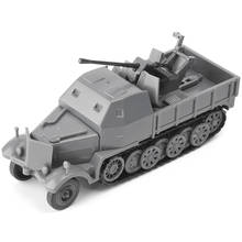 1/72 4D DIY Assembled World War II German Sd.Kfz.251 Sd.kfz.234 Half Track Air Defense Armored Vehicle Model Military Toys 2024 - buy cheap