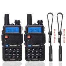 Baofeng-walkie-talkie portátil UV-5R, estación de Radio CB de 5W, 128 canales, VHF, UHF, banda Dual, UV 5R, dos vías, para caza, 2 uds. 2024 - compra barato