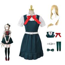 Anime Danganronpa 2 Despair Sonia Nevermind Dress Wig Women Girls JK School Uniform Halloween Party Cosplay Costumes Outfit Set 2024 - buy cheap