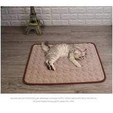 Commodious Washable Summer Cooling Dog Bed Kennel Mat Dog Pet Diaper Dog House Mat Reusable Car Seat Cover Pad Training Pad 2024 - buy cheap