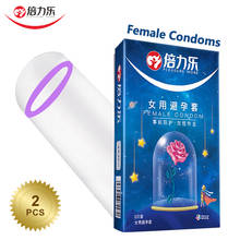 Condones ultrafinos para mujeres, 2 uds. De preservativos femeninos seguros para mujeres, productos sexuales íntimos, funda para pene 2024 - compra barato