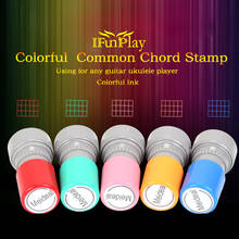 Colorful Ink Guitar Ukulele Common Chord Stamp 6 String 3 Frets Rubber Stamps Music Instrument 2024 - buy cheap