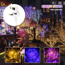 Guirnalda de luces LED para decoración de guirnaldas navideñas, iluminación para fiestas, bodas y vacaciones, 10/20/30M 2024 - compra barato