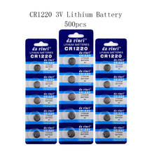 Batería de botón de litio CR1220 de 3V, 500 piezas, 40mA, DL1220, LM1220, BR1220, pilas de moneda para reloj, juguete electrónico, Control remoto 2024 - compra barato