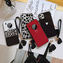 For Huawei Mate 30 Pro Case Free strap Fashion new Leopard Hard Tempered Glass Cover For Huawei Mate 30 Lite phone Casing 2024 - buy cheap