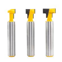 3Pc 8mm Shank T-Slot Cutter Router Bit Set Key Hole Bits Hex Bolt T Slotting Milling Cutter for Wood Woodworking Tool 2024 - buy cheap