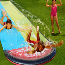 4,8 м гигантские водные горки для серфинга с двумя лужайками для детей, летние детские игры для бассейна, веселые игрушки для двора, для улицы 2024 - купить недорого