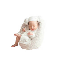 Newborn Photography Props Mini White Soft Sofa Chair Seat for Baby Posing Studio Photo Accessories Prop 2024 - buy cheap
