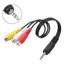 New Arrival 3.5mm Male Stereo Right to 3 RCA Female Audio Video AV Adapter Cable Durable Mini Plug Aux Audio Cables Accessories 2024 - buy cheap