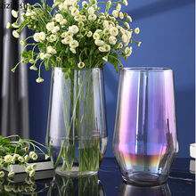 Vaso de vidro para flores, vaso de flores transparente hidropônico, arranjo de flores, cesta de flores, decoração nórdica, vaso de mesa 2024 - compre barato
