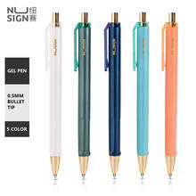 Nusign Gel Pen Retractable 0.5mm Fine Point Black Ink Color Smooth Writing for Office And School Supplies Stationery 2024 - buy cheap