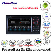 Sistema multimídia automotivo com android, unidade principal, rádio, navegação gps, android, para audi a4, s4, rs4, b7, 8e, 8h 2002-2008 2024 - compre barato