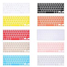 Película adesiva para teclado de computador, capa para teclado de silicone macio com 10 cores para 17 "15" pro (2015 macbook ou acessórios de ar acima) o9j8 2024 - compre barato