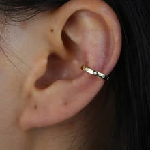 New 1 piece Simple no piercing ear cuff trendy women jewelry sparking bling cz classic starburst signet thin cz clip on earring 2024 - buy cheap