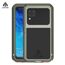 Love Mei Powerful Armor Case For HUAWEI P40 Lite 4G 5G P40 Pro Plus Water Shockproof Metal Aluminum Case Cover oughened Glass 2024 - buy cheap