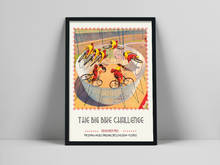 Cartaz do vintage bicicleta arte da parede impressão em tela americano engraçado circo arte pintura da parede imagem para crianças sala de crianças decoração casa 2024 - compre barato