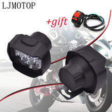 Farol para motocicleta, 6/9led, 10w, luz de neblina, para kawasaki z1000sx h2r, klz1000, versys w800, cafe 2024 - compre barato